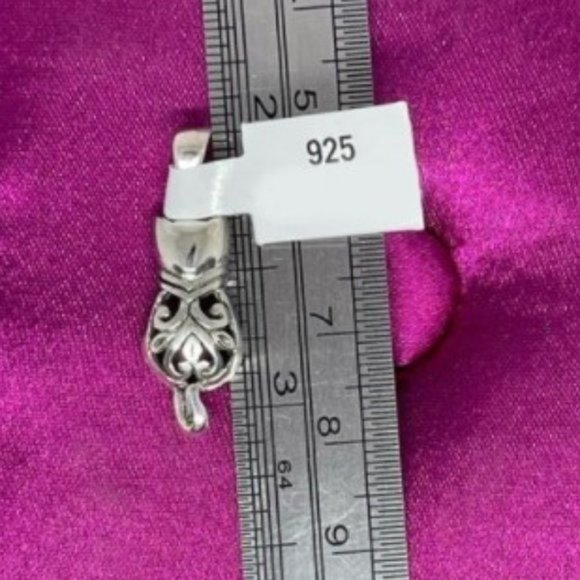 925 STERLING SILVER FILIGREE CAT PENDANT - Picture 5 of 6
